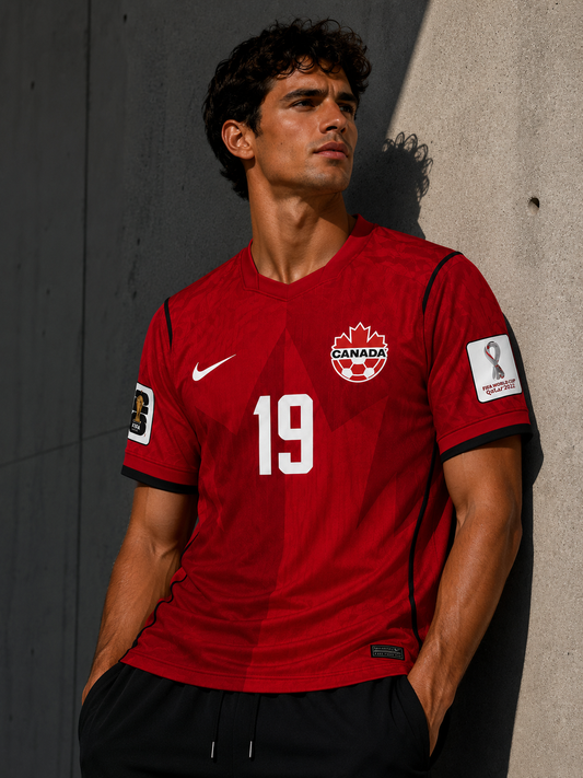 Canada 2026 Football Jersey #19 - Player Version - Home Jersey