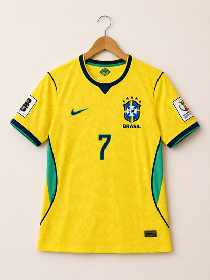 Brazil 2026 Football Jersey #7 - Player Version