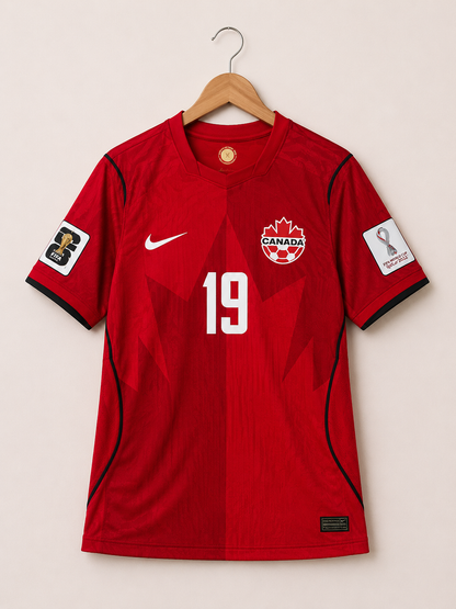 Canada 2026 Football Jersey #19 - Player Version - Home Jersey