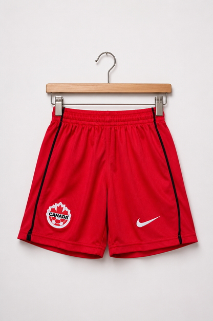 Canada Kids Football Jersey & Shorts Set – Red Home Kit 2026