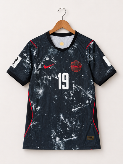 Canada 2026 Football Jersey #19 - Player Version - Away Jersey