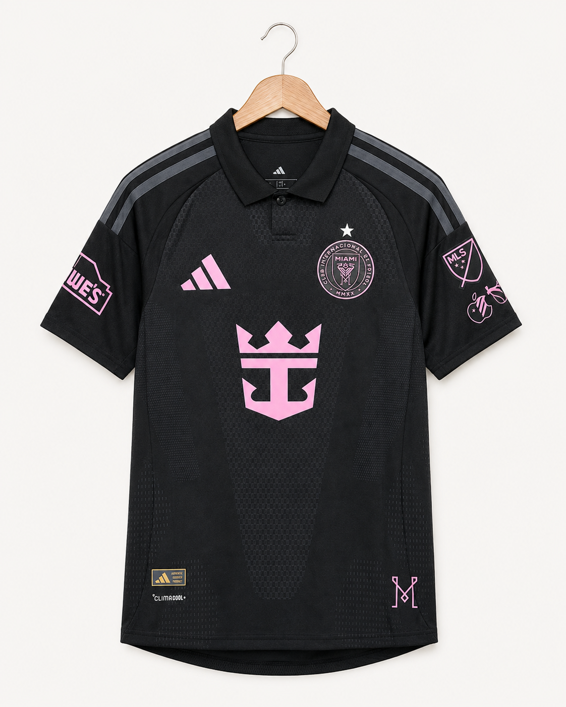 Inter Miami Black & Pink Football Jersey - Player Version