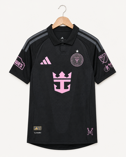 Inter Miami Black & Pink Football Jersey - Player Version