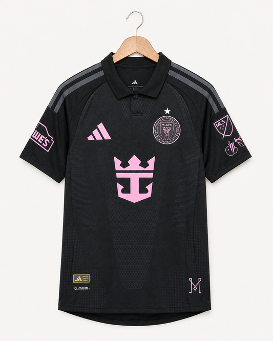Inter Miami Black & Pink Football Jersey - Player Version