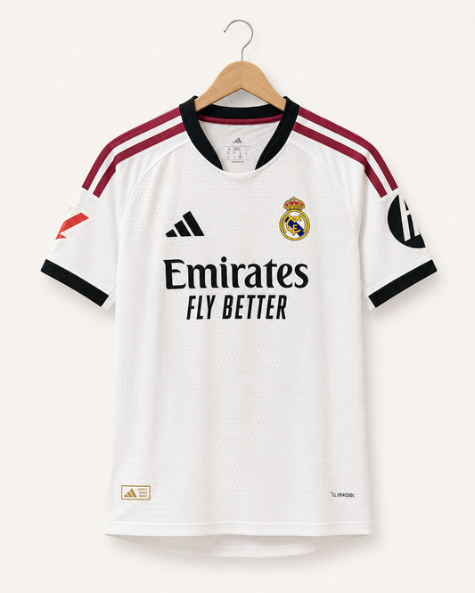 Real Madrid White Football Jersey - Player Version - Home Jersey