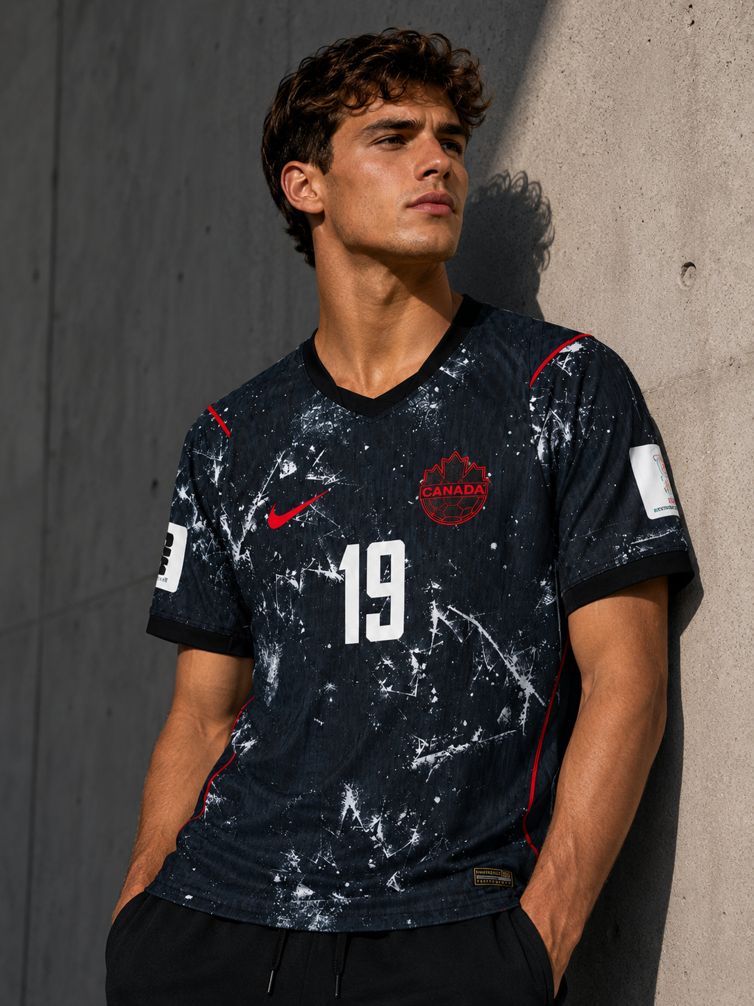Canada 2026 Football Jersey #19 - Player Version - Away Jersey