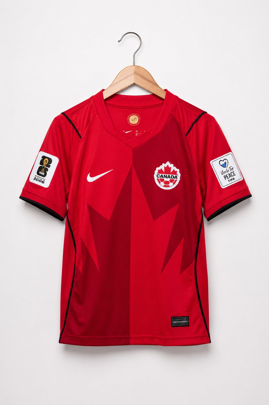 Canada Kids Football Jersey & Shorts Set – Red Home Kit 2026