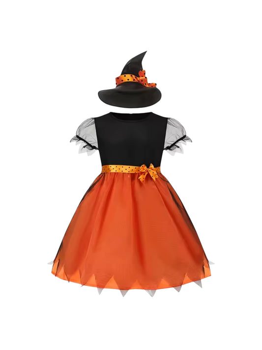 Magical Orange Witch Costume