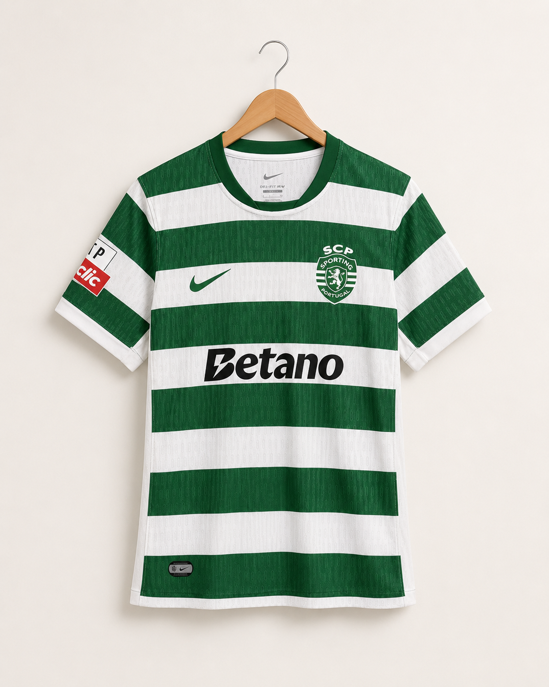 Sporting CP Green & White Football Jersey - Player Version