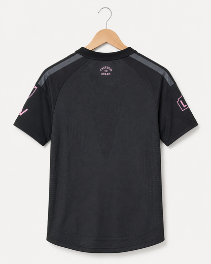 Inter Miami Black & Pink Football Jersey - Player Version