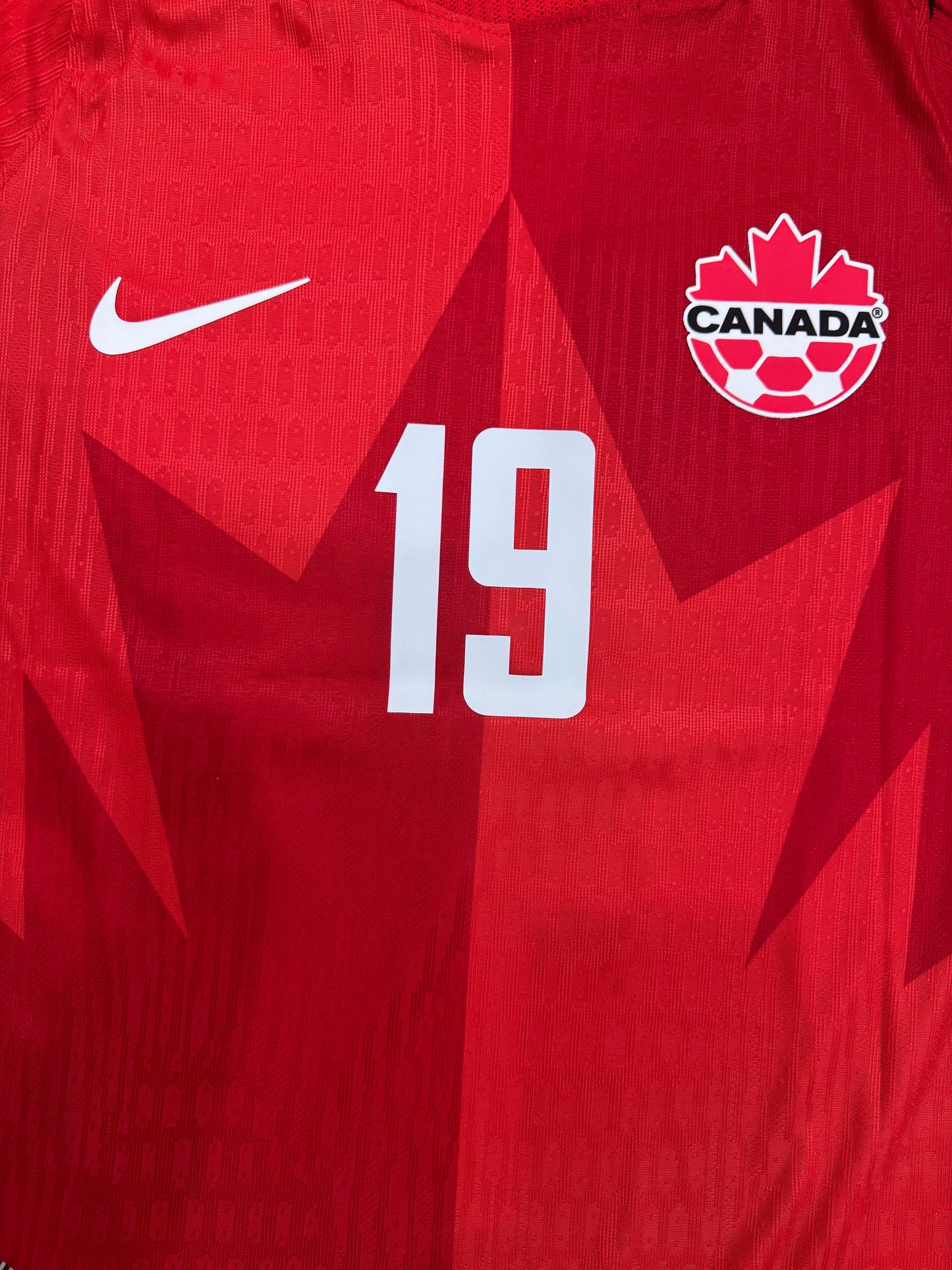 Canada 2026 Football Jersey #19 - Player Version - Home Jersey